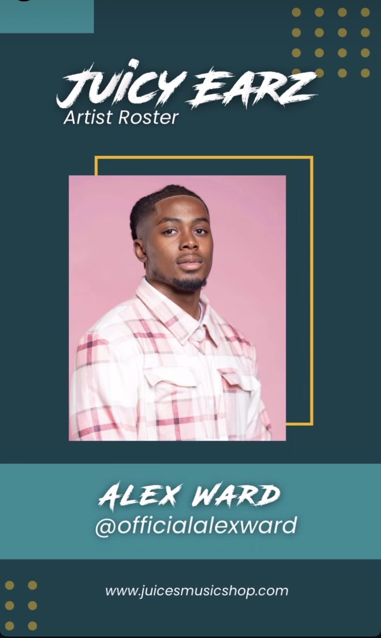 Alex Ward representing Juicy Earz
